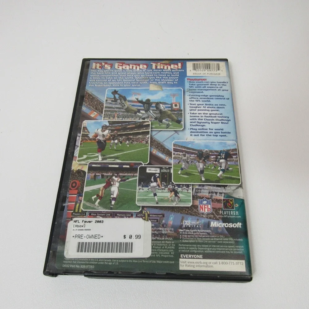 NFL Fever‎ 2003 (Microsoft Xbox, 2002)  2